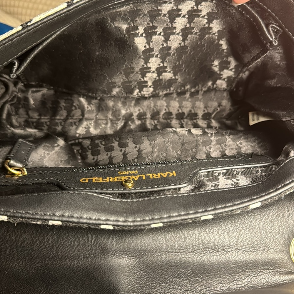 Karl Lagerfeld - Agnes Bag ( black & white ) - Picture 6 of 7